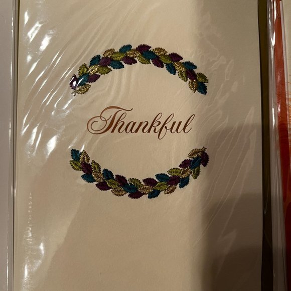 Thanksgiving - Papyrus Thanksgiving Greeting Cards Set of 2 with Elegant Designs - Picture 2 of 6